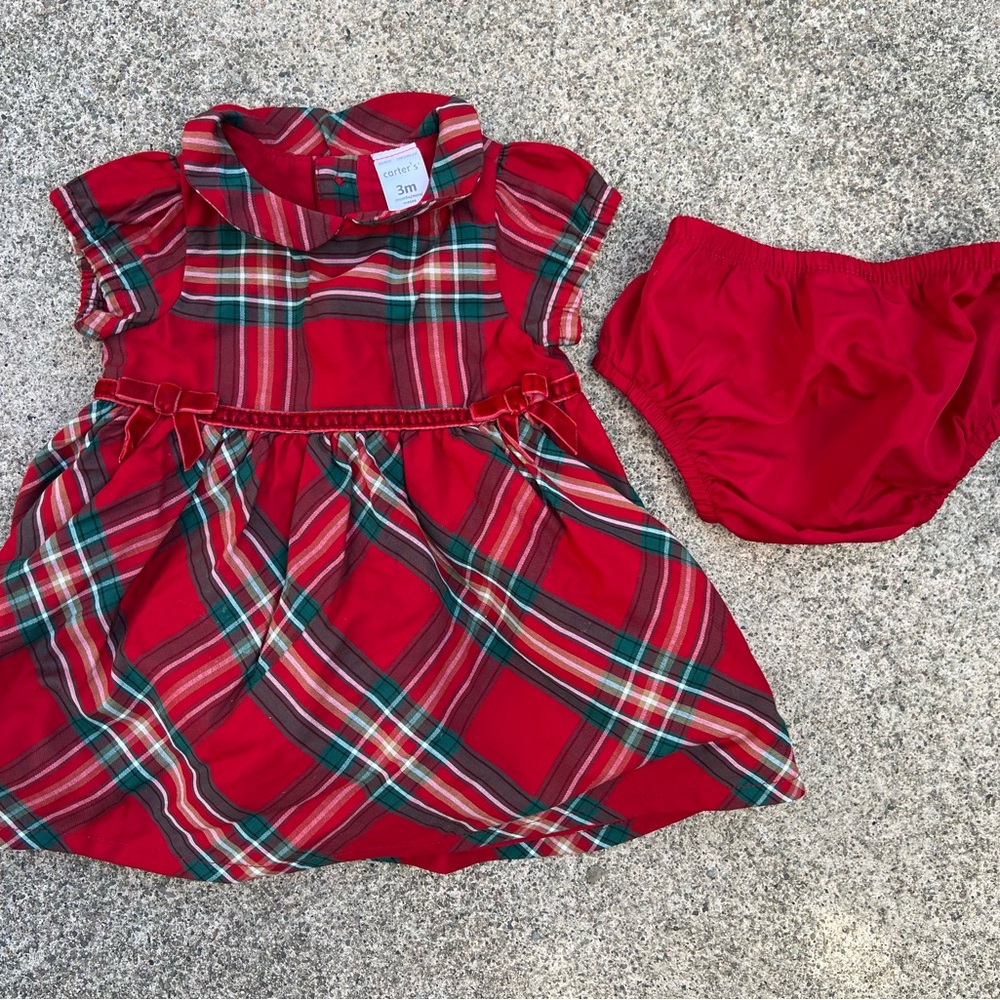 Carter’s Girls Christmas Dress, 3 months